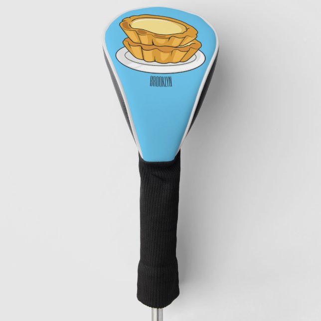 Abbildung des Cartoon der Eier Golf Headcover (Vorderseite)