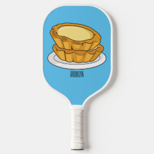 Abbildung des Cartoon der Eier Pickleball Schläger