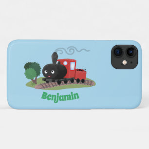 Abbildung des Cartoon der niedlichen Dampfzuglokom Case-Mate iPhone Hülle