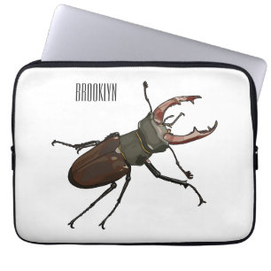 Abbildung des Cartoon des Käfers Laptopschutzhülle
