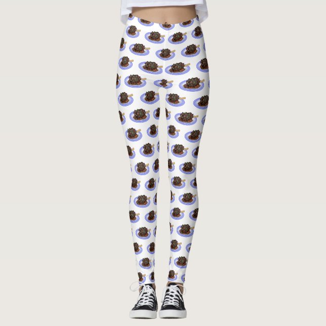 Abbildung des Cartoon des Lammes Leggings (Vorderseite)