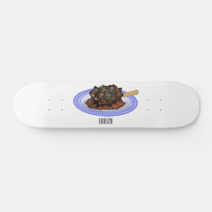 Abbildung des Cartoon des Lammes Skateboard