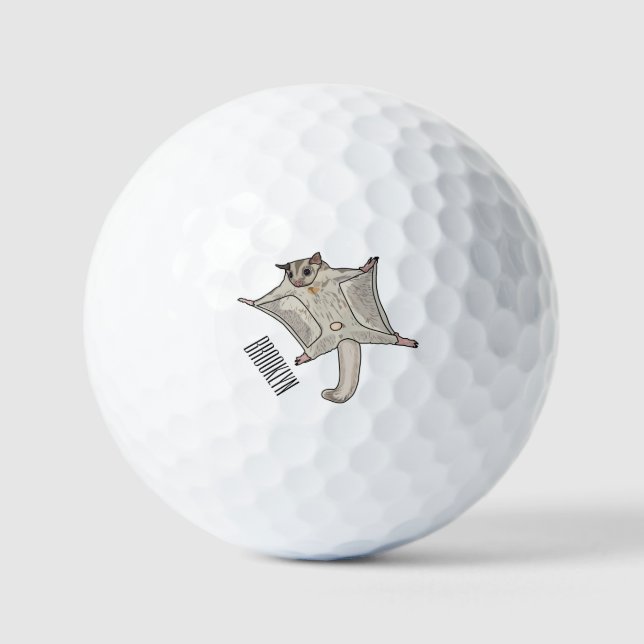 Abbildung des Cartoon des Zuckers Golfball (Vorderseite)