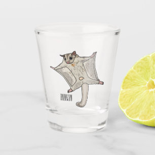 Abbildung des Cartoon des Zuckers Schnapsglas