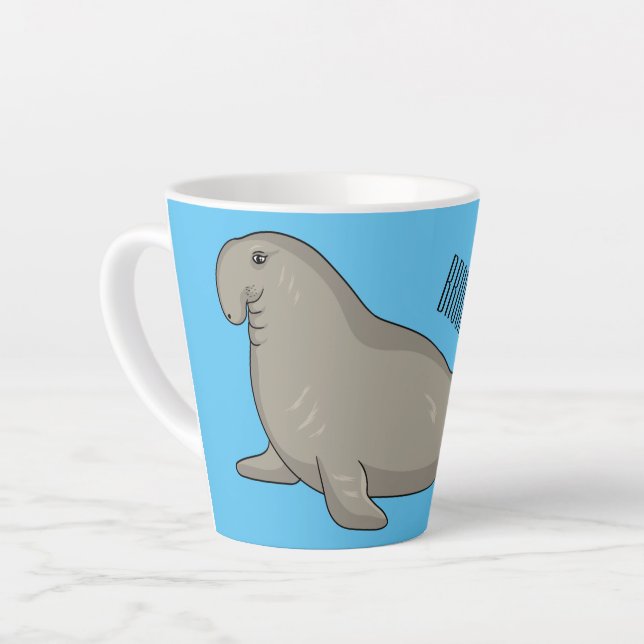 Abbildung des Cartoon eines Elephant-Siegels Milchtasse (Linke Ecke)