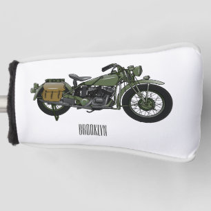 Abbildung des Cartoon eines Militärkreuzers Golf Headcover