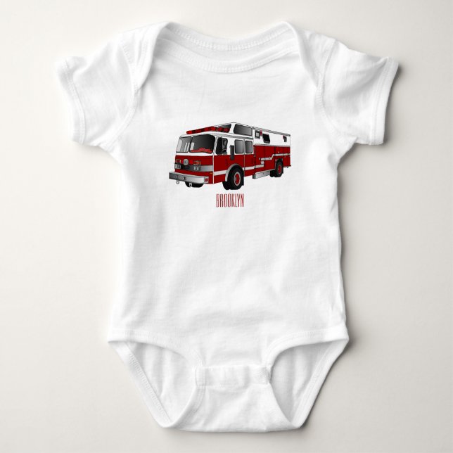 Abbildung des Cartoon eines Motors Baby Strampler (Vorderseite)
