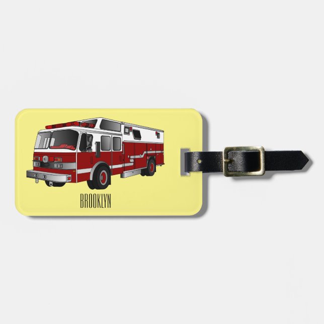 Abbildung des Cartoon eines Motors Gepäckanhänger (Vorderseite horizontal)