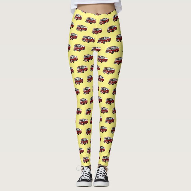 Abbildung des Cartoon eines Motors Leggings (Vorderseite)
