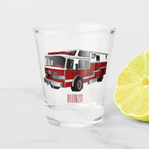 Abbildung des Cartoon eines Motors Schnapsglas