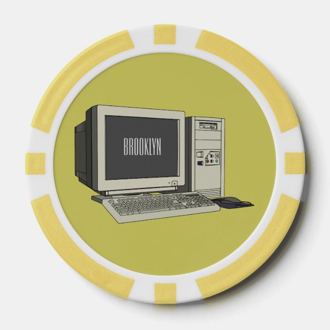 Abbildung des Cartoon Pokerchips (Vorderseite)