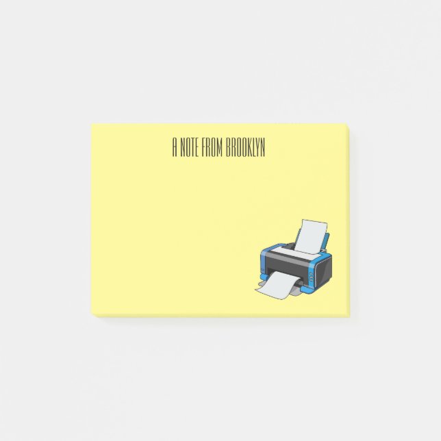Abbildung des Cartoon Post-it Klebezettel (Vorderseite)