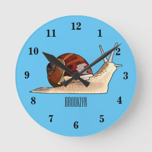 Abbildung des Cartoon Runde Wanduhr