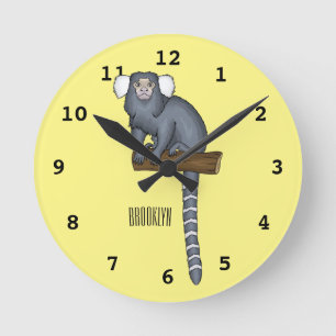 Abbildung des Cartoon Runde Wanduhr