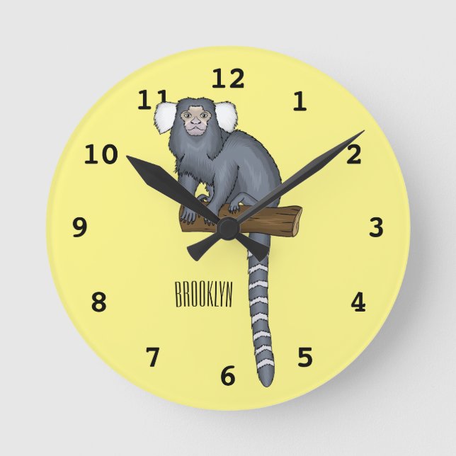 Abbildung des Cartoon Runde Wanduhr (Vorderseite)