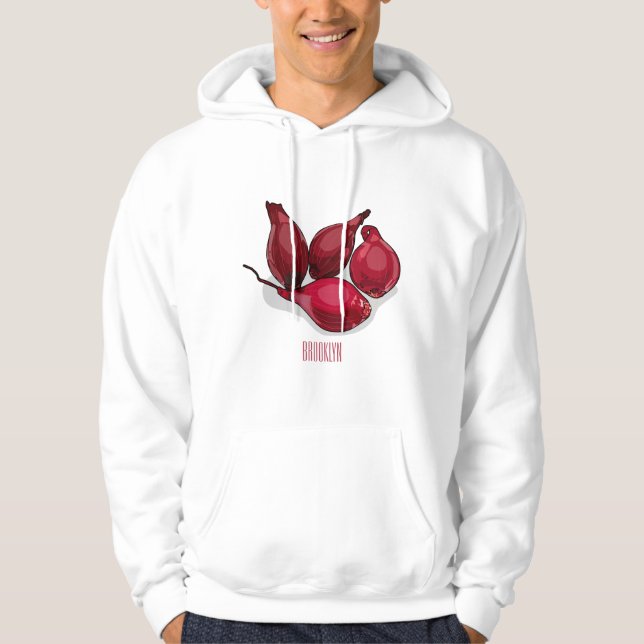 Abbildung des Cartoon Shallot Hoodie (Vorderseite)
