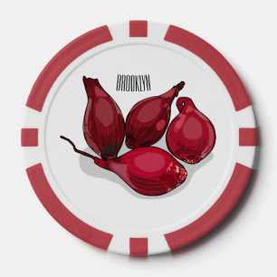 Abbildung des Cartoon Shallot Pokerchips