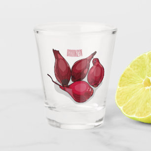Abbildung des Cartoon Shallot Schnapsglas