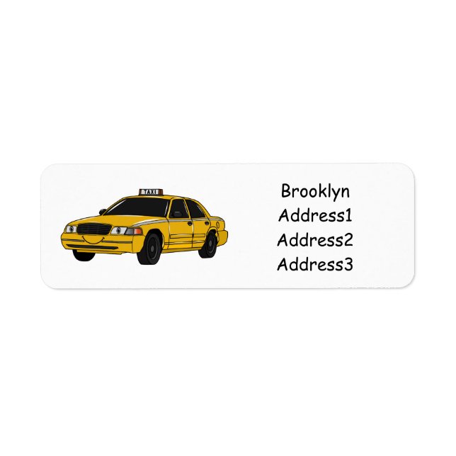 Abbildung des Cartoon Taxi (Vorne)