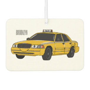 Abbildung des Cartoon Taxi Autolufterfrischer