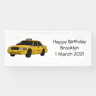 Abbildung des Cartoon Taxi Banner