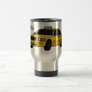 Abbildung des Cartoon Taxi Reisebecher