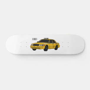Abbildung des Cartoon Taxi Skateboard
