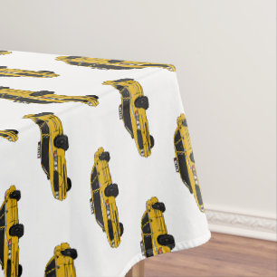 Abbildung des Cartoon Taxi Tischdecke