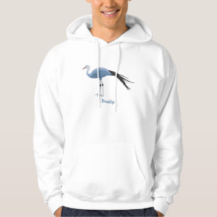 Abbildung des Cartoon von Blaukranken Hoodie