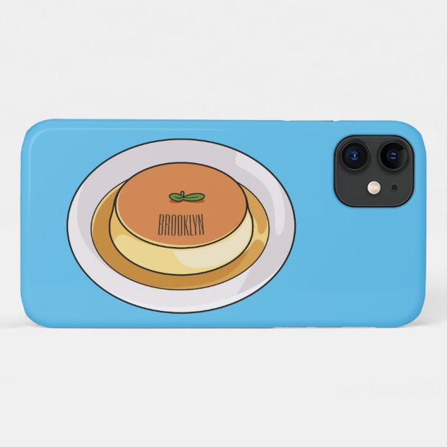 Abbildung des Cartoon von Creme Case-Mate iPhone Hülle (Rückseite (Horizontal))