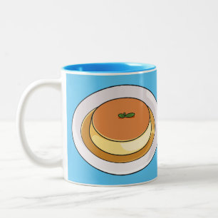 Abbildung des Cartoon von Creme Zweifarbige Tasse