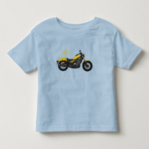 Abbildung des Cartoon von Cruiser Motorrädern Kleinkind T-shirt