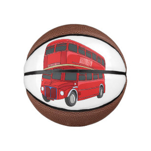 Abbildung des Cartoon von Doppeldeckern Mini Basketball