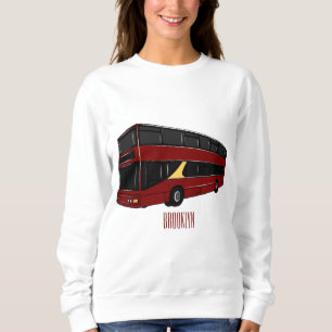Abbildung des Cartoon von Doppeldeckern Sweatshirt