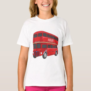 Abbildung des Cartoon von Doppeldeckern T-Shirt