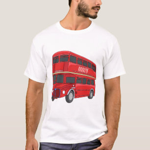 Abbildung des Cartoon von Doppeldeckern T-Shirt