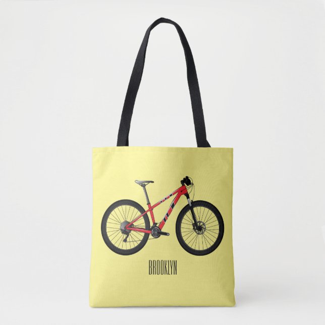Abbildung des Cartoon von Fahrrädern Tasche (Vorderseite)