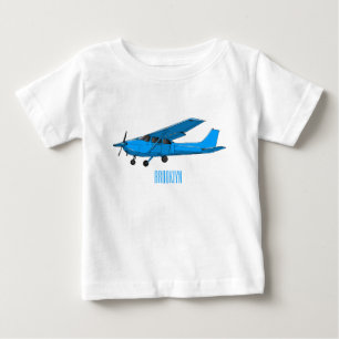 Abbildung des Cartoon von Festflugzeugen Baby T-shirt