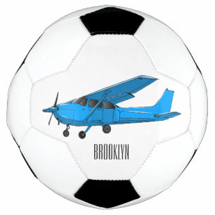 Abbildung des Cartoon von Festflugzeugen Fußball