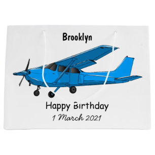 Abbildung des Cartoon von Festflugzeugen Große Geschenktüte