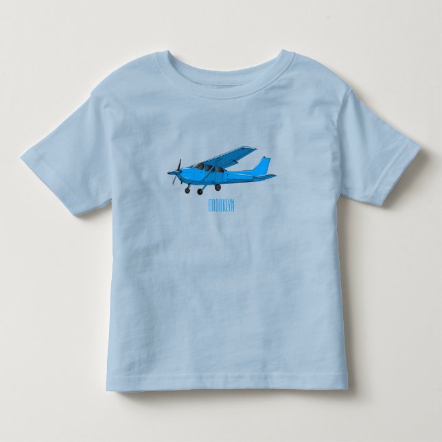 Abbildung des Cartoon von Festflugzeugen Kleinkind T-shirt (Vorderseite)