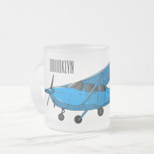 Abbildung des Cartoon von Festflugzeugen Mattglastasse