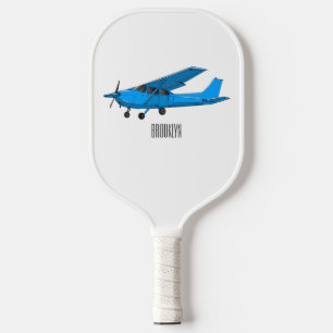 Abbildung des Cartoon von Festflugzeugen Pickleball Schläger