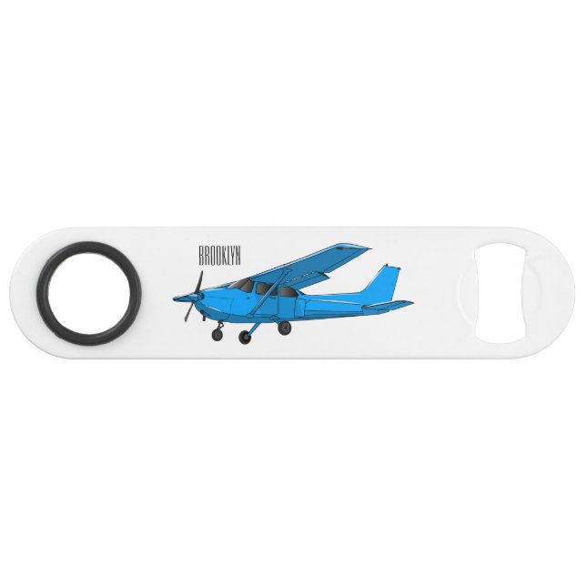 Abbildung des Cartoon von Festflugzeugen Speed Flaschenöffner (Vorderseite (Horizontal))