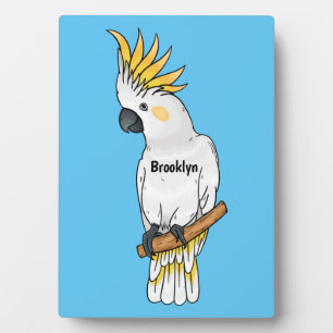 Abbildung des Cartoon von Kakatovogel mit Schwefel Fotoplatte
