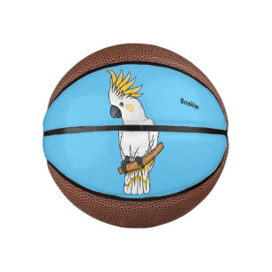 Abbildung des Cartoon von Kakatovogel mit Schwefel Mini Basketball
