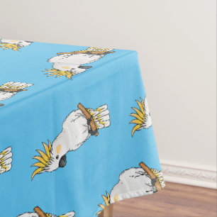 Abbildung des Cartoon von Kakatovogel mit Schwefel Tischdecke