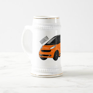 Abbildung des Cartoon von Kleinwagen Bierglas
