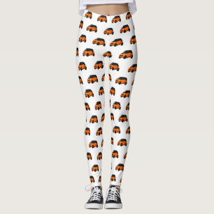 Abbildung des Cartoon von Kleinwagen Leggings