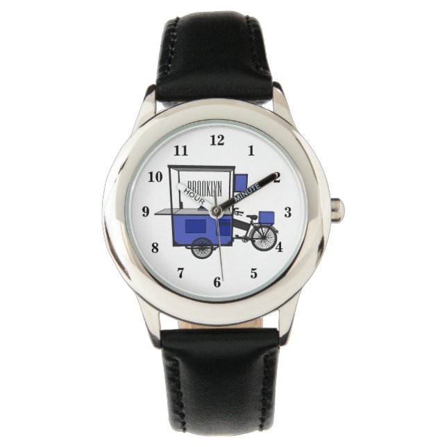 Abbildung des Cartoon von Lebensmittelkartons Armbanduhr (Vorderseite)